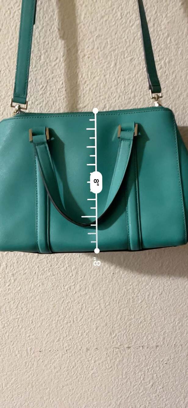 Kate Spade Newbury Lane Saffiano Leather Satchel in Teal - Picture 4 of 11